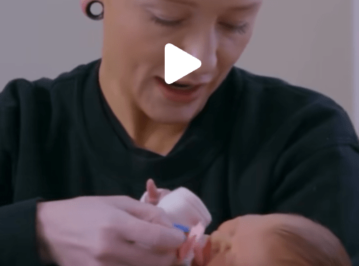 Maci Holds Ryan’s Baby (Video)